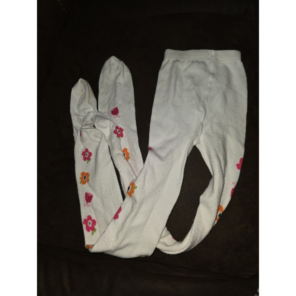 Gymboree blooming nautical floral ladybug tights‎ size 8 10